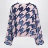Dries Van Noten Pink Sequined Silk Blouse