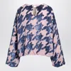 Dries Van Noten Pink Sequined Silk Blouse