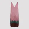 Dries Van Noten Debbie Dress In Pink & Purple