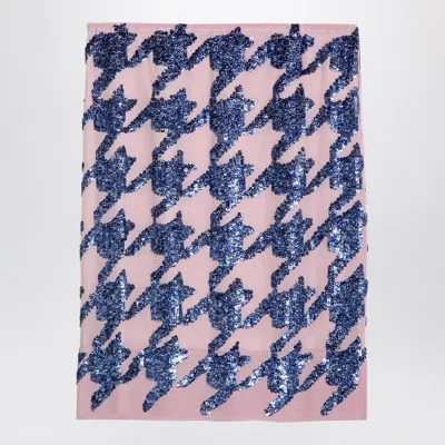 Dries Van Noten Pink Silk Sequin Skirt