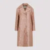 Dries Van Noten Oversize Lapels Straight Hem Coat In Peach