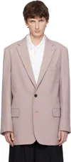Dries Van Noten Pink Wool Blazer In Pink