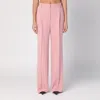 DRIES VAN NOTEN PINK WOOL TROUSERS