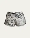 Dries Van Noten Pinky Lace-trim Crinkle Shorts