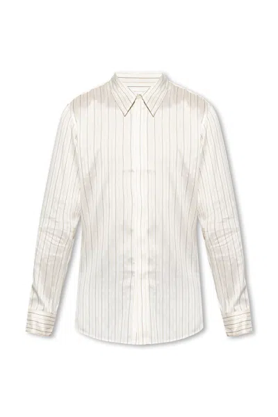 Dries Van Noten Pinstripe Shirt In White