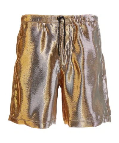 Dries Van Noten Piperi Gold Shorts