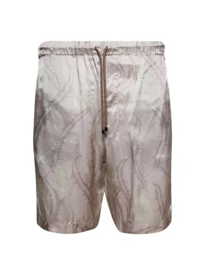 Dries Van Noten Piperi Shorts Blush In Gray