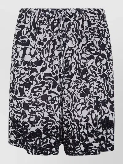 Dries Van Noten Piperi Shorts Sequin Abstract Pattern In Black