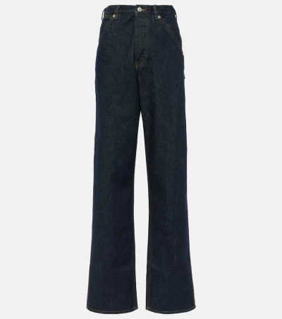 Dries Van Noten Pippa High-rise Wide-leg Jeans In Indigo