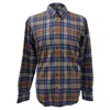 Dries Van Noten Plaid Button-down Shirt In Multicolor Wool In Multi
