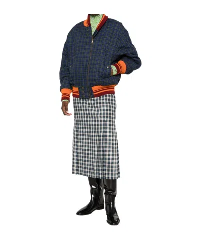 Dries Van Noten Plaid Casual Jacket In Animal Print