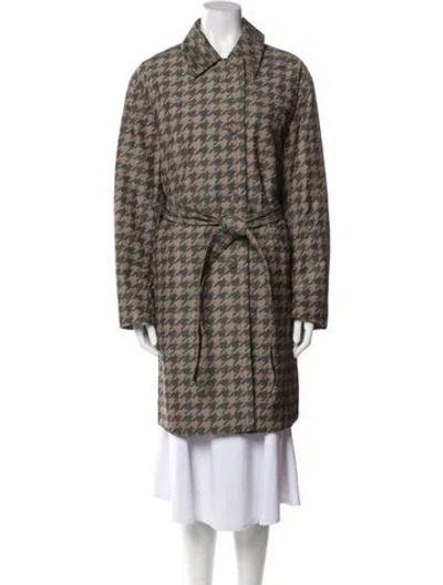 Pre-owned Dries Van Noten Plaid Print Coat W/ Tags