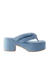 Dries Van Noten Platform High-heeled Sandals In Blue