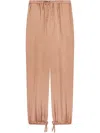 Dries Van Noten Straight Leg Trousers Elastic Waistband In Neutrals