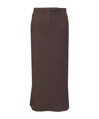 DRIES VAN NOTEN DRIES VAN NOTEN PLEAT DETAILED POPLIN SKIRT
