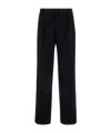 Dries Van Noten Penrud Pinstripe Pleated Wool Trousers In Black