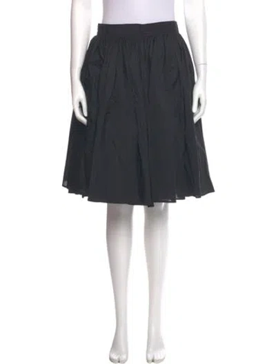 Pre-owned Dries Van Noten Pleated Accents Knee-length Skirt W/ Tags In Gray