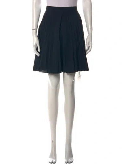 Pre-owned Dries Van Noten Pleated Accents Mini Skirt In Black