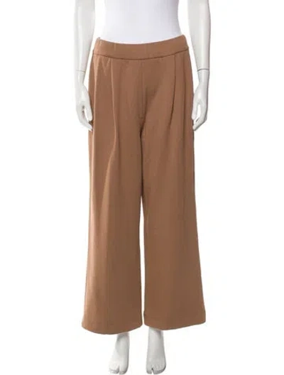 Pre-owned Dries Van Noten Pleated Accents Sweatpants In Brown