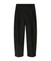 Dries Van Noten Elastic Waist Casual Pants In Black