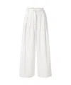 Dries Van Noten Womens Off White Pamplona Pleat Wide-leg Denim Jeans