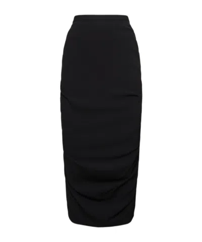 Dries Van Noten Black Wool Blend Skirt