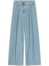 Dries Van Noten Pleated Jeans In Blue