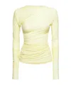 Dries Van Noten Long-sleeved Draped Top With