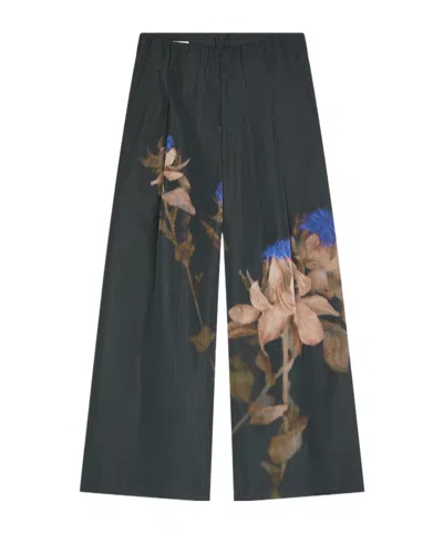 Dries Van Noten Pleated Pants In Black