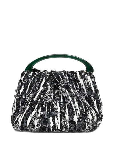 DRIES VAN NOTEN PLEATED SEQUIN MINI BAG
