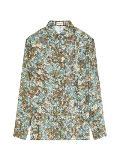 Dries Van Noten Pleated Shirt In Pattern