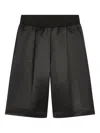 Dries Van Noten Pleated Shorts In Black