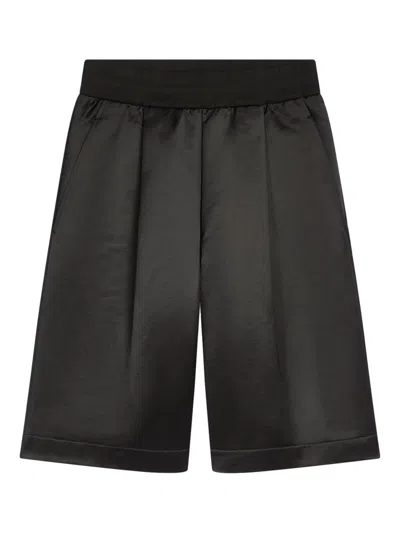 Dries Van Noten Pleated Shorts In Black