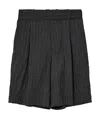 Dries Van Noten Pleated Shorts In Black