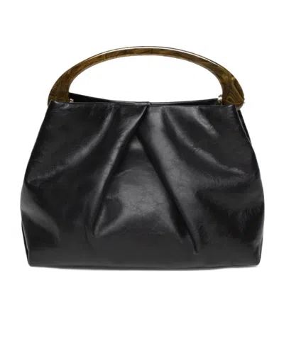 DRIES VAN NOTEN PLEATED SHOULDER BAG