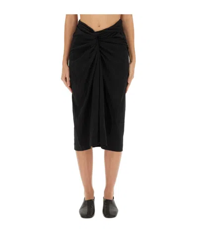 Dries Van Noten Pleated Skirt In Black