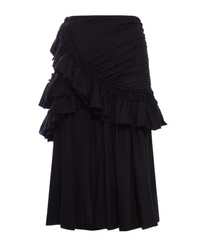 Dries Van Noten Pleated Skirt In Black