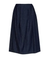 Dries Van Noten Pleated Style Skirt For Modern Wardrobe In Blue