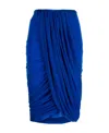Dries Van Noten Pleated Skirt In Blue
