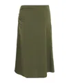 Dries Van Noten Pleated Skirt In Green