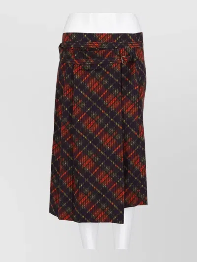 Dries Van Noten Pleated Skirt In Multi