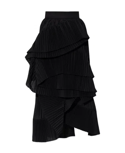 Dries Van Noten Pleated Skirts In Black