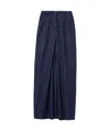 Dries Van Noten Pleated Skirts In Blue