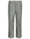 Dries Van Noten Pleated Slim Fit Ankle Length Trousers