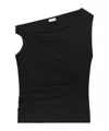 Dries Van Noten Pleated Top In Black