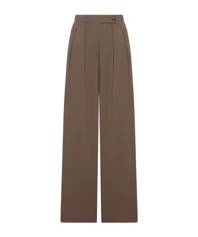 Dries Van Noten Pleated Trousers In Brown