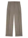 Dries Van Noten Pleated Trousers In Gray