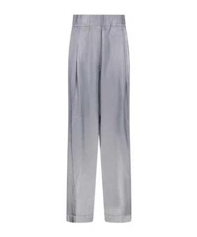 DRIES VAN NOTEN PLEATED WIDE-LEG TRACK PANTS