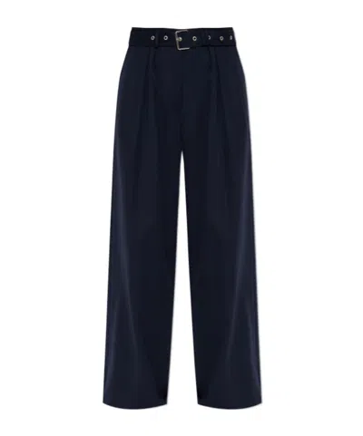 Dries Van Noten Pleated Wide-leg Trousers In Black