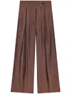 Dries Van Noten Pamplona Wide Leg Trousers In Red